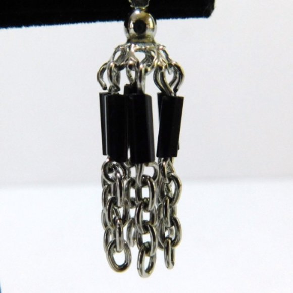 Signed Park Lane Drop Dangle Earrings Clip on - Picture 2 of 6